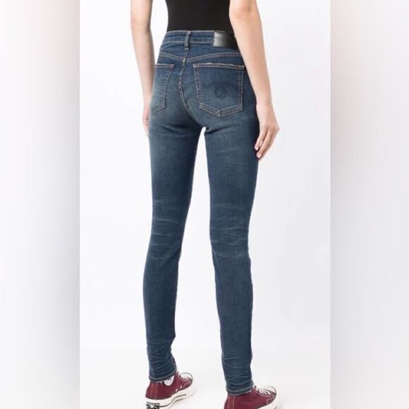 R13 Alison Skinny Cropped Jeans- Color Parker- Size 25 - Picture 6 of 16